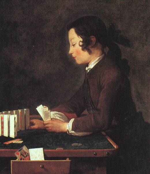 jean-Baptiste-Simeon Chardin The House of Cards